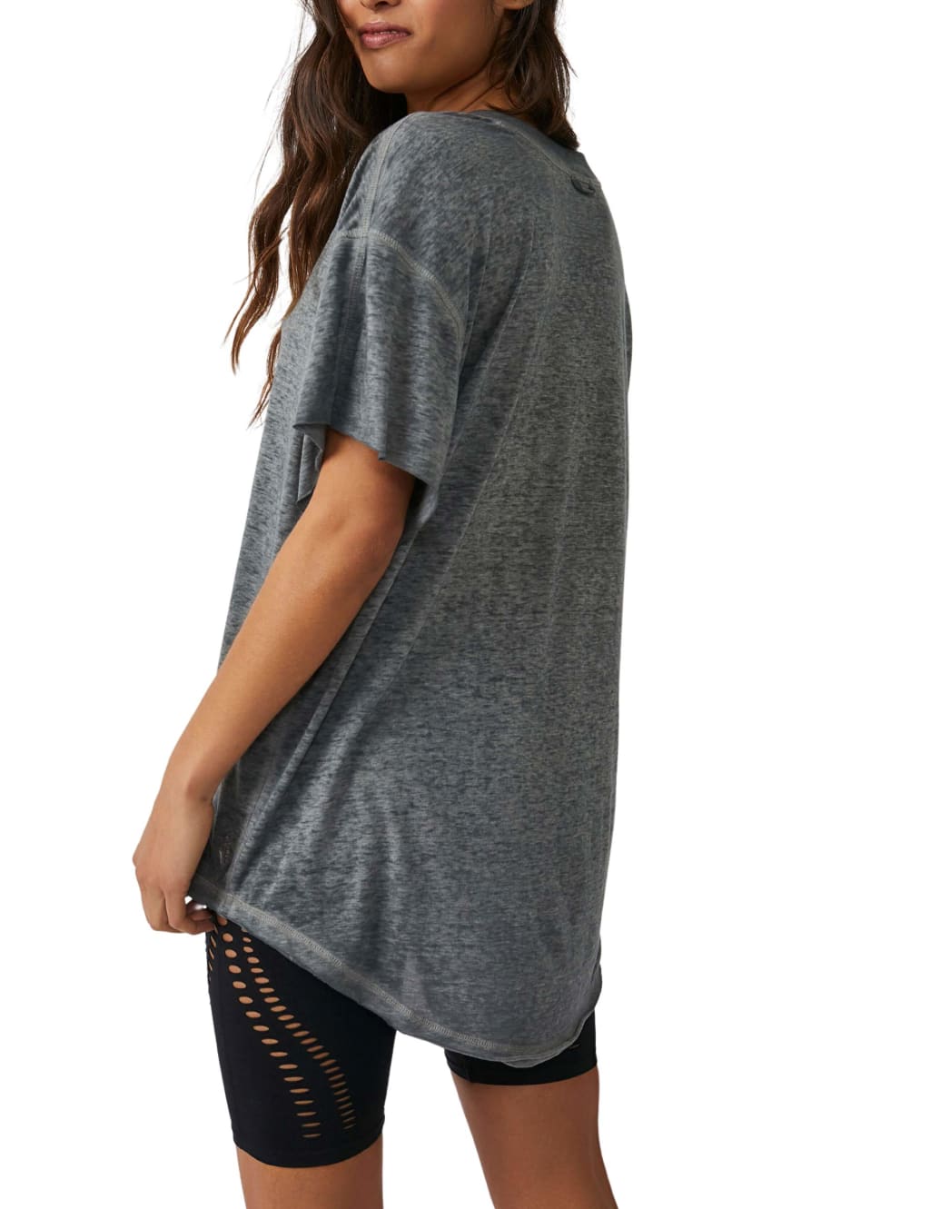 Talk Tough V-Neck Relaxed Longline T-Shirt 2 of 4