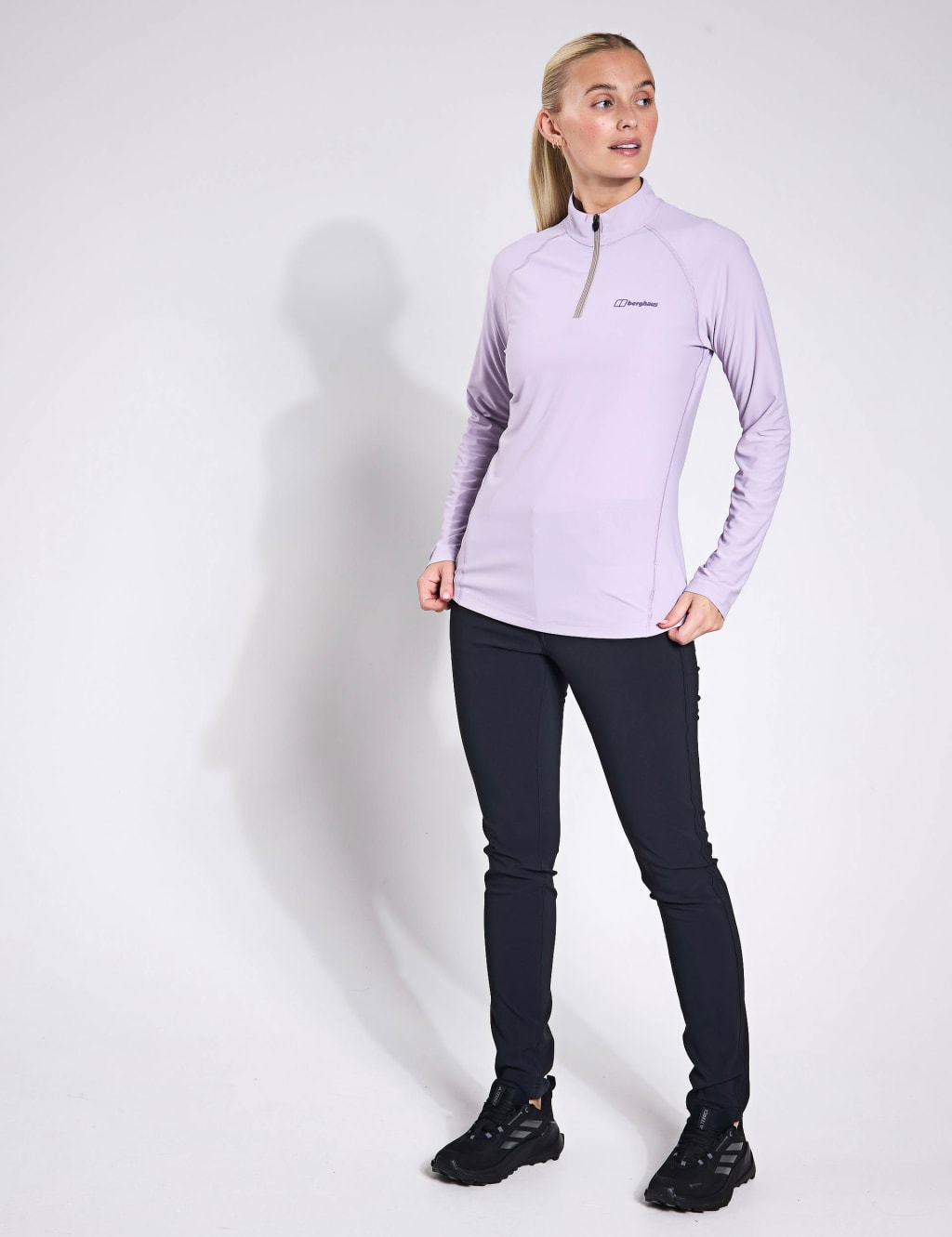 24/7 High Neck Half Zip Long Sleeve Top 2 of 4