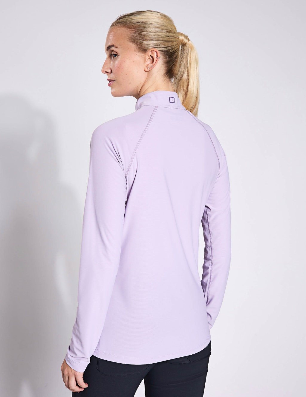 24/7 High Neck Half Zip Long Sleeve Top 3 of 4