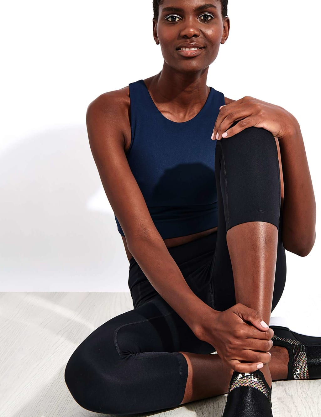 Compressive High Waisted Cropped Leggings