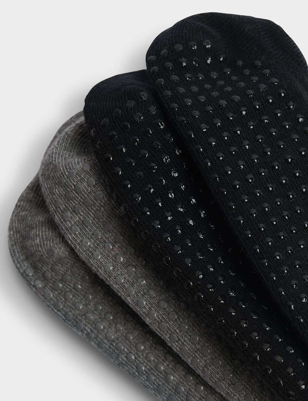 2pk Cotton Rich Pilates Socks Footsies 2 of 2