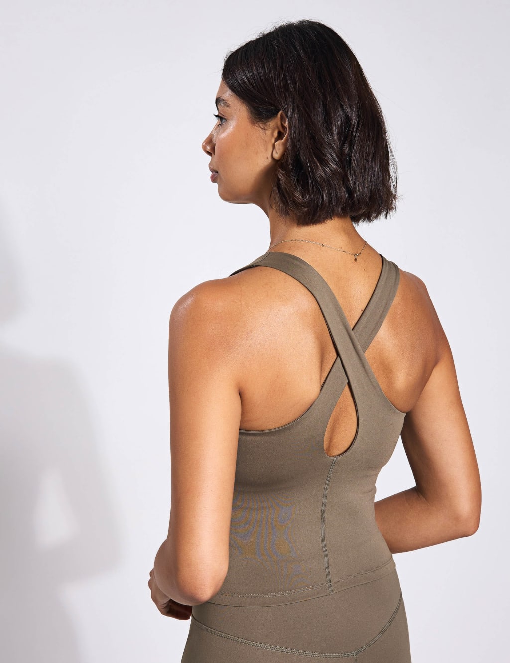 Float Zoe V-Neck Cross Back Fitted Vest Top 3 of 4