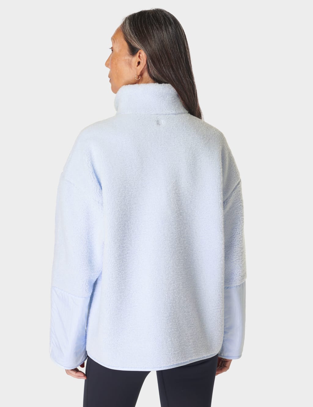 Plush Funnel Neck Half Zip Fleece Jacket Sweaty Betty M S