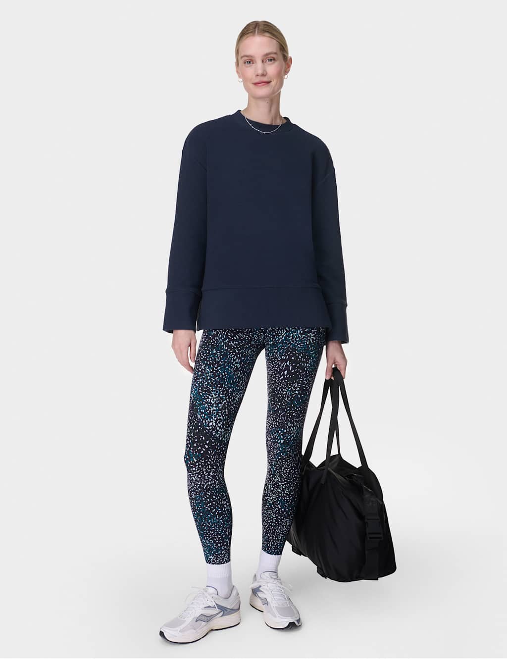 Peaceful Cotton Blend Ribbed Sweatshirt 3 of 7