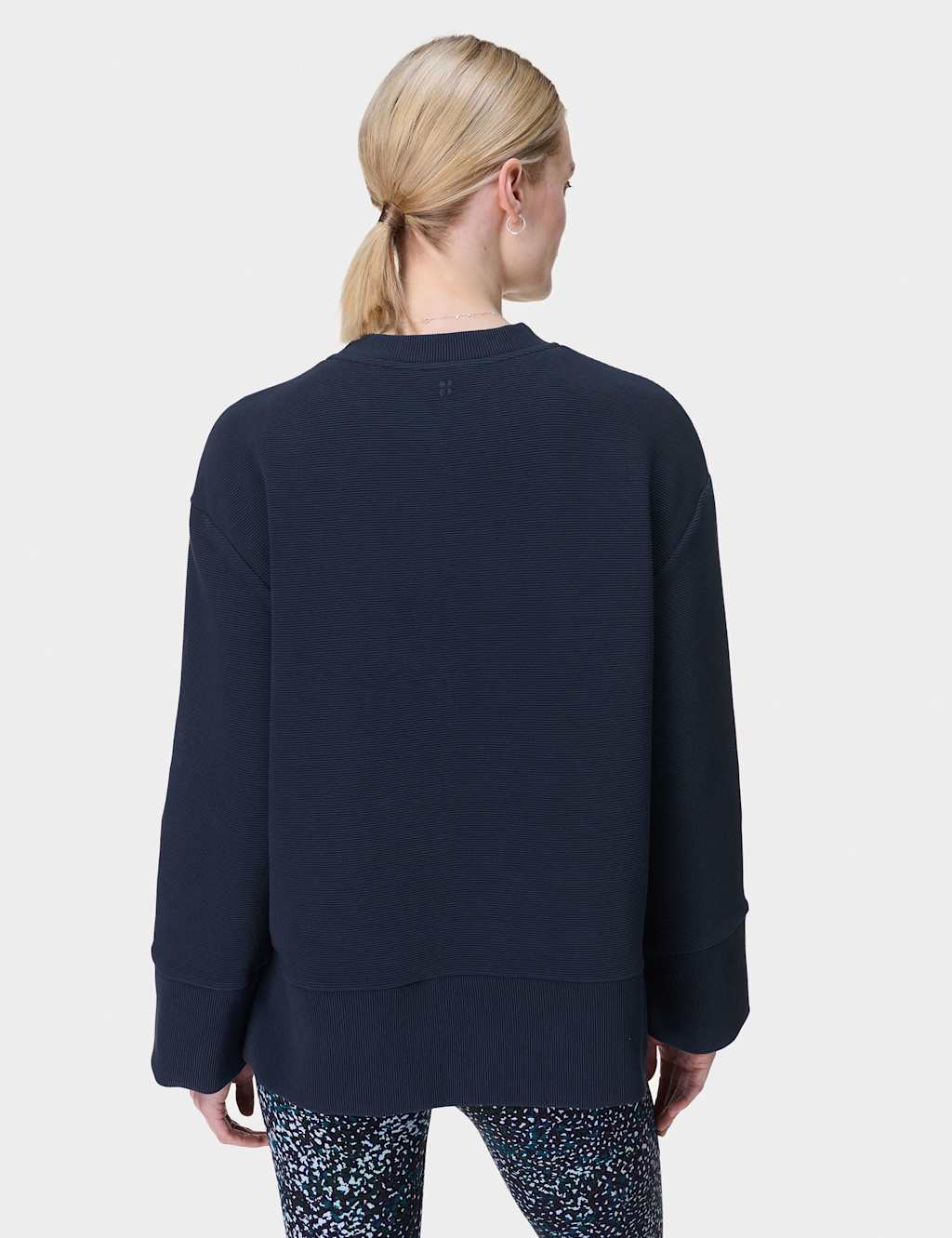 Peaceful Cotton Blend Ribbed Sweatshirt 4 of 7
