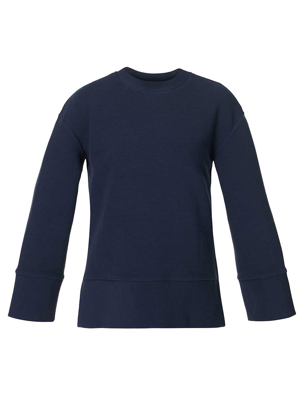 Peaceful Cotton Blend Ribbed Sweatshirt 2 of 7