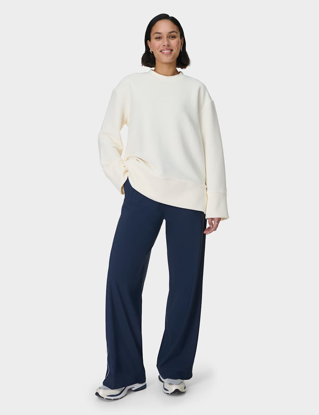 Peaceful Cotton Blend Ribbed Sweatshirt 3 of 7