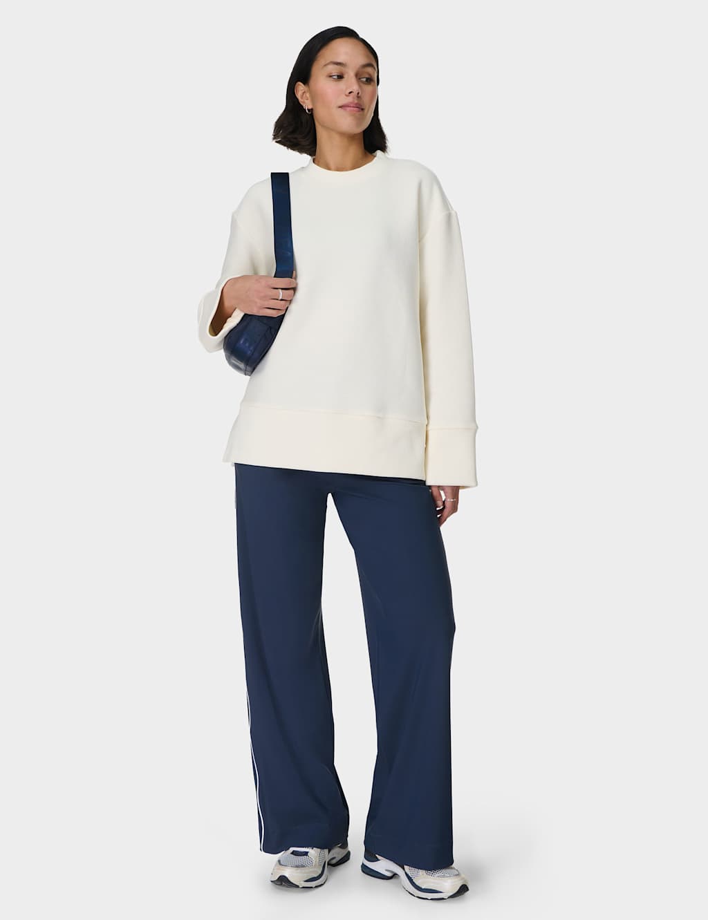 Peaceful Cotton Blend Ribbed Sweatshirt 4 of 7