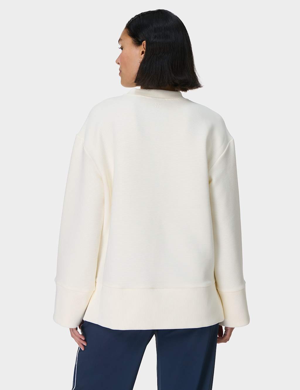 Peaceful Cotton Blend Ribbed Sweatshirt 5 of 7