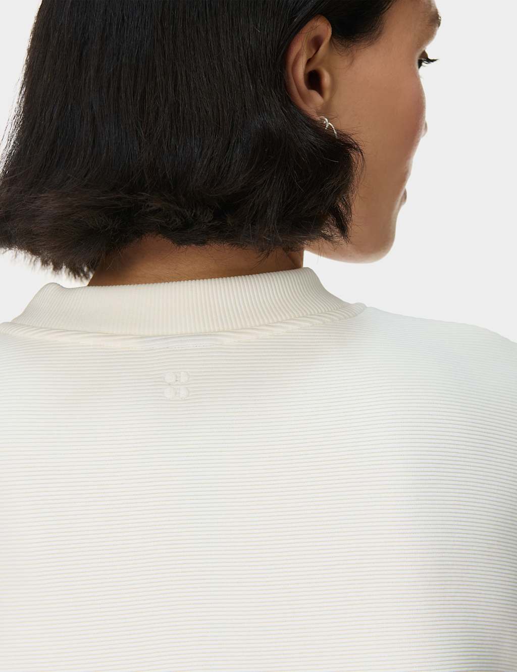 Peaceful Cotton Blend Ribbed Sweatshirt 7 of 7
