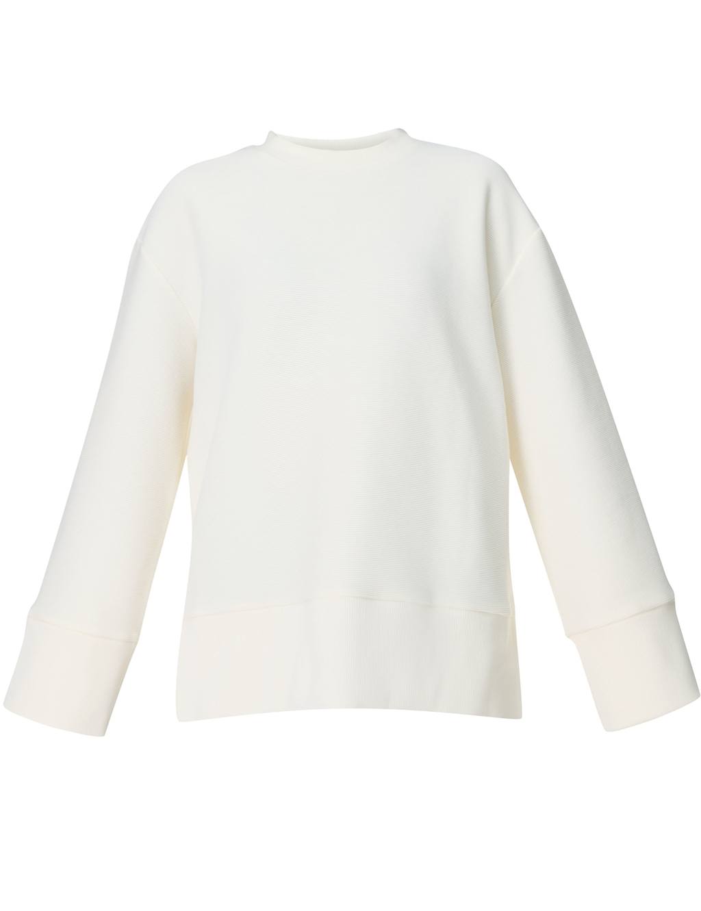 Peaceful Cotton Blend Ribbed Sweatshirt 2 of 7