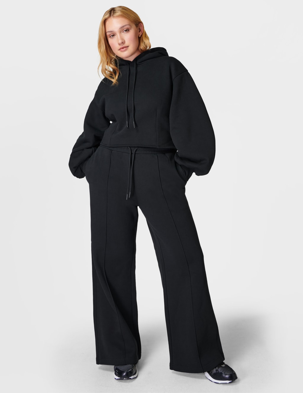 Elevated Cotton Rich Wide Leg Joggers 2 of 6