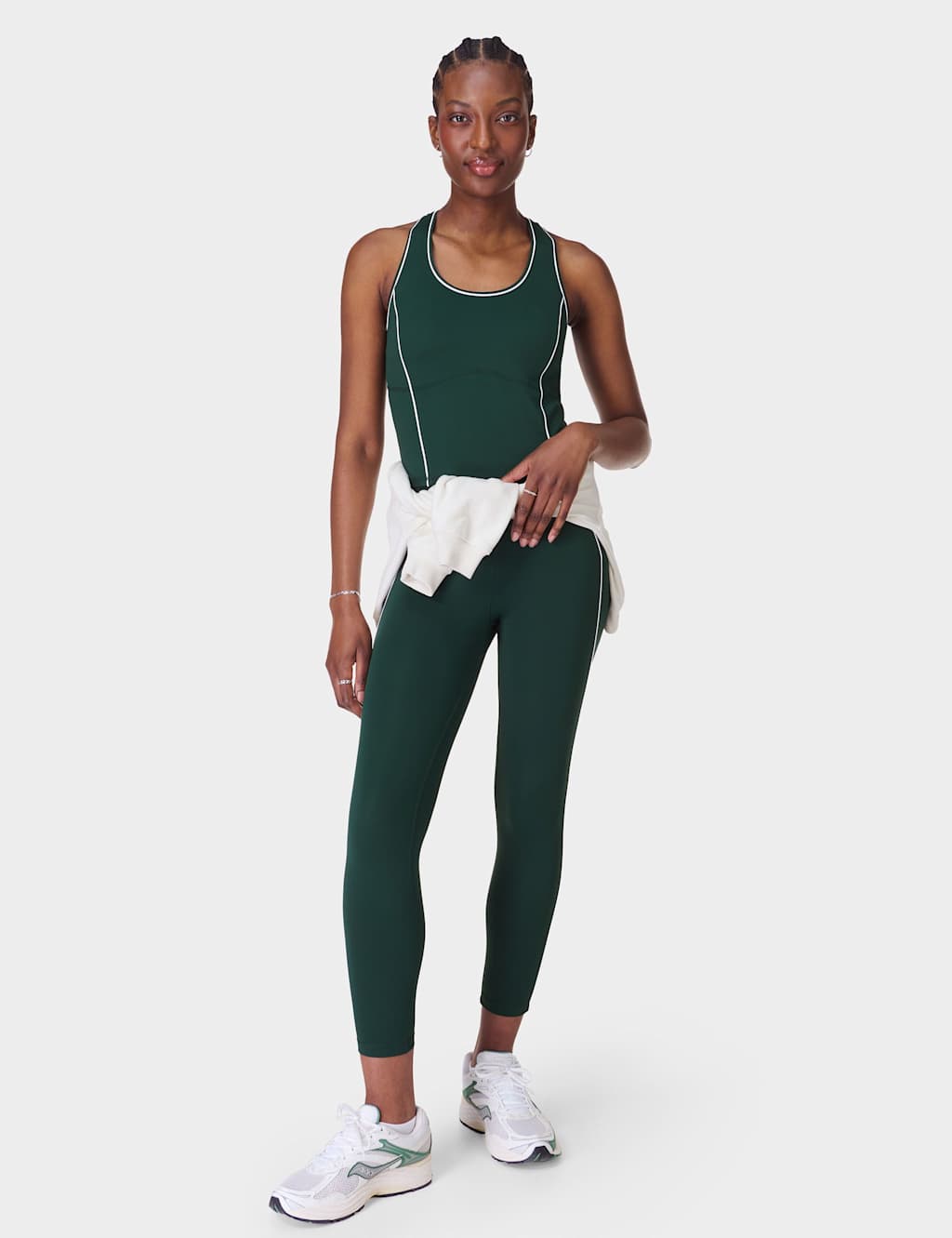 All Day Scoop Neck Racer Back Crop Vest Top 3 of 8