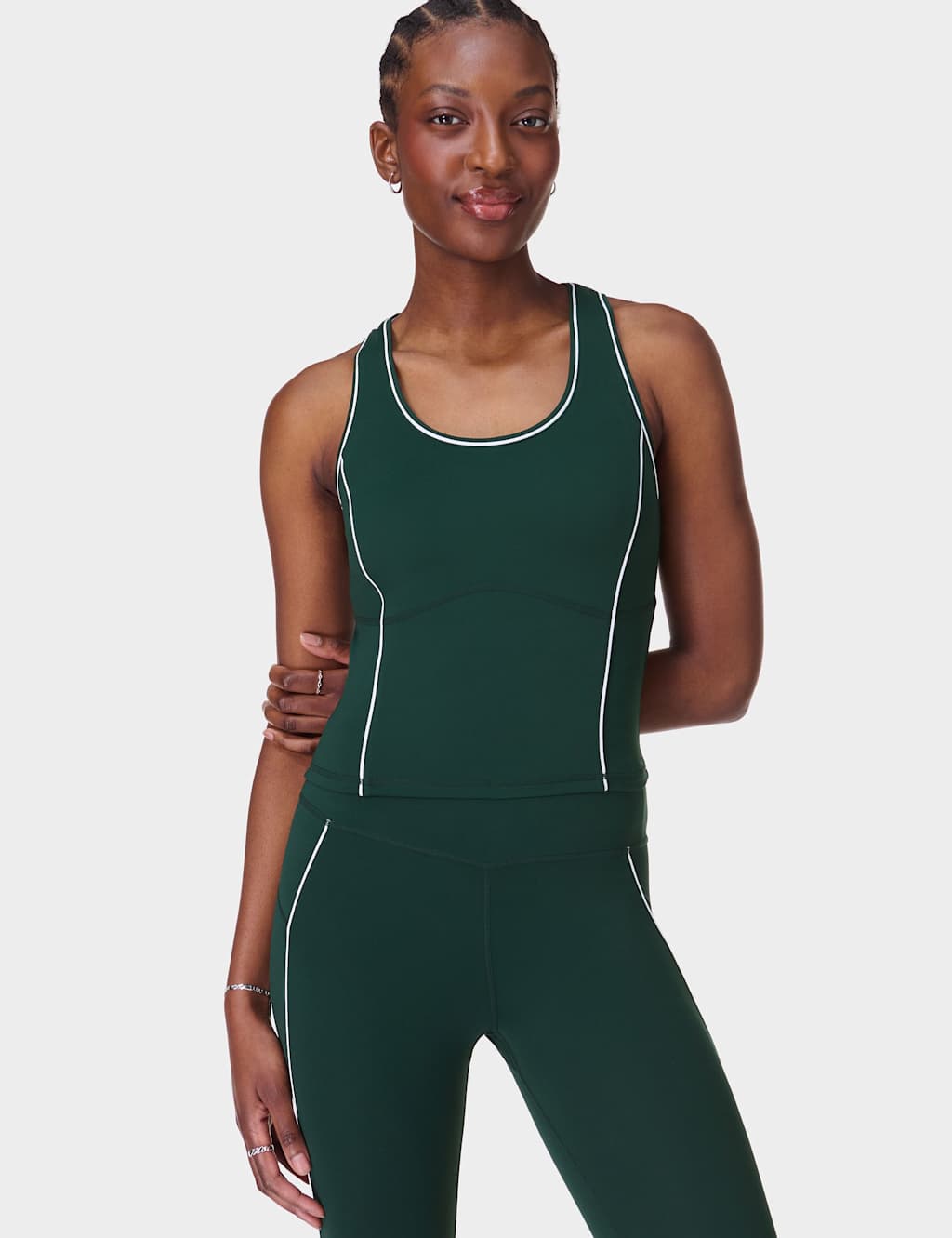 All Day Scoop Neck Racer Back Crop Vest Top 4 of 8