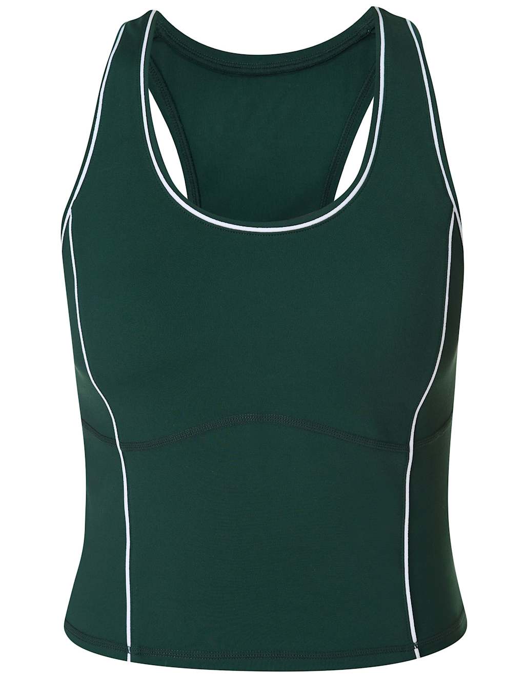 All Day Scoop Neck Racer Back Crop Vest Top 2 of 8