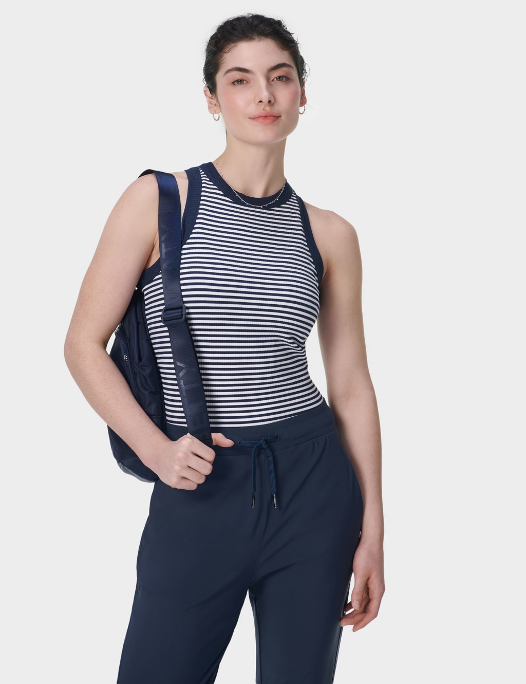 Harper Modal Rich Striped Racer Back T-Shirt 4 of 7