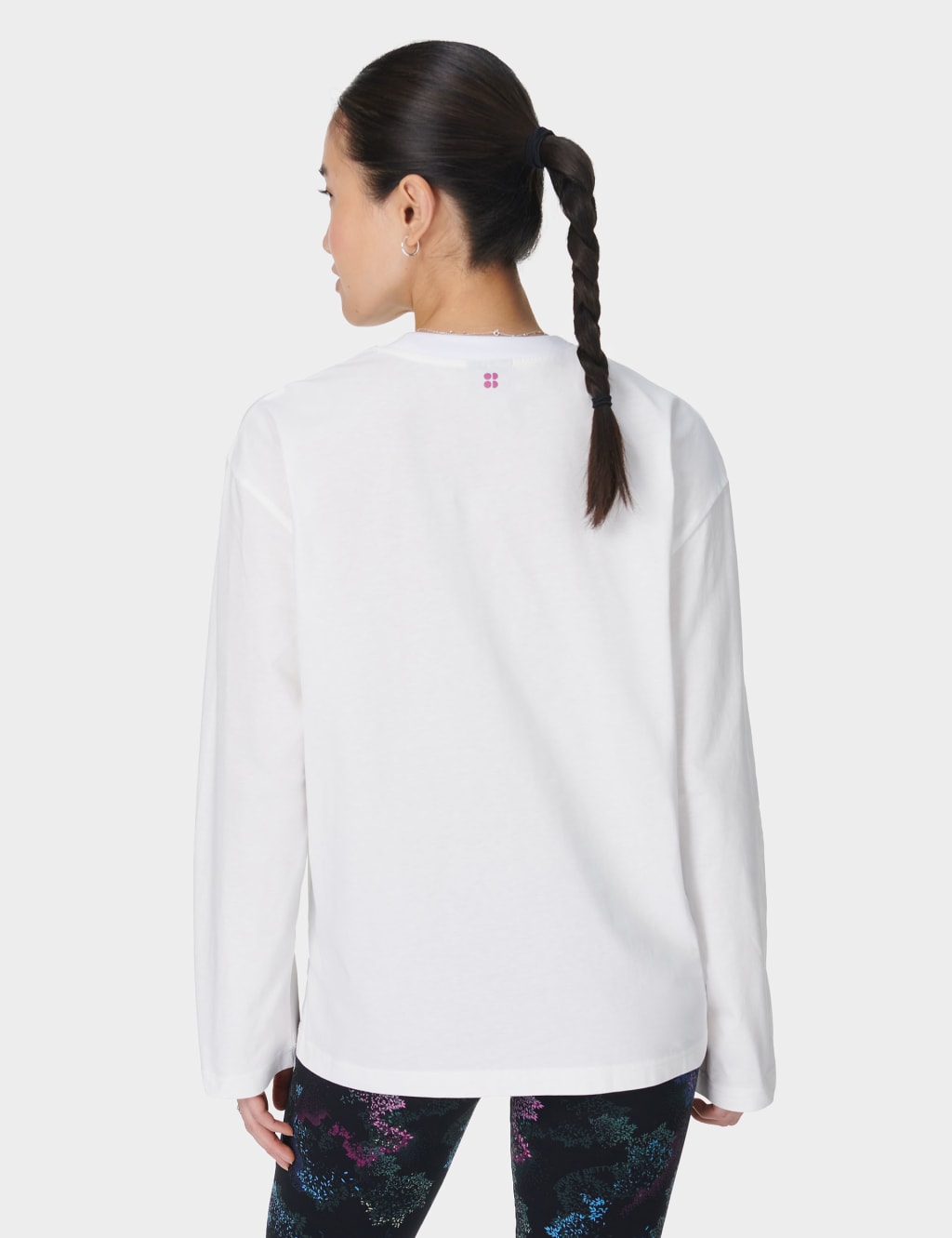 Logo Pure Cotton Crew Neck Oversized Top 4 of 7