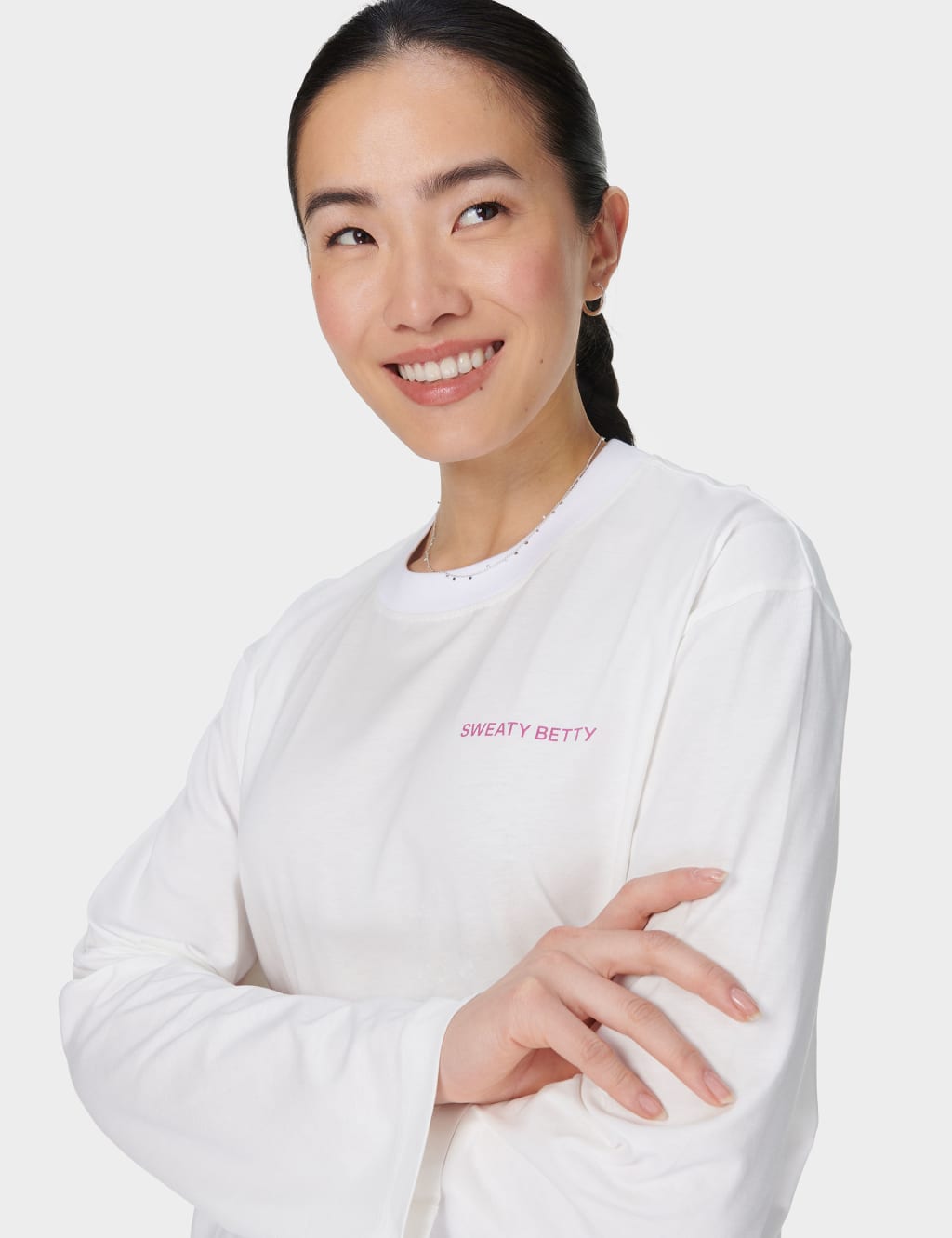 Logo Pure Cotton Crew Neck Oversized Top 5 of 7