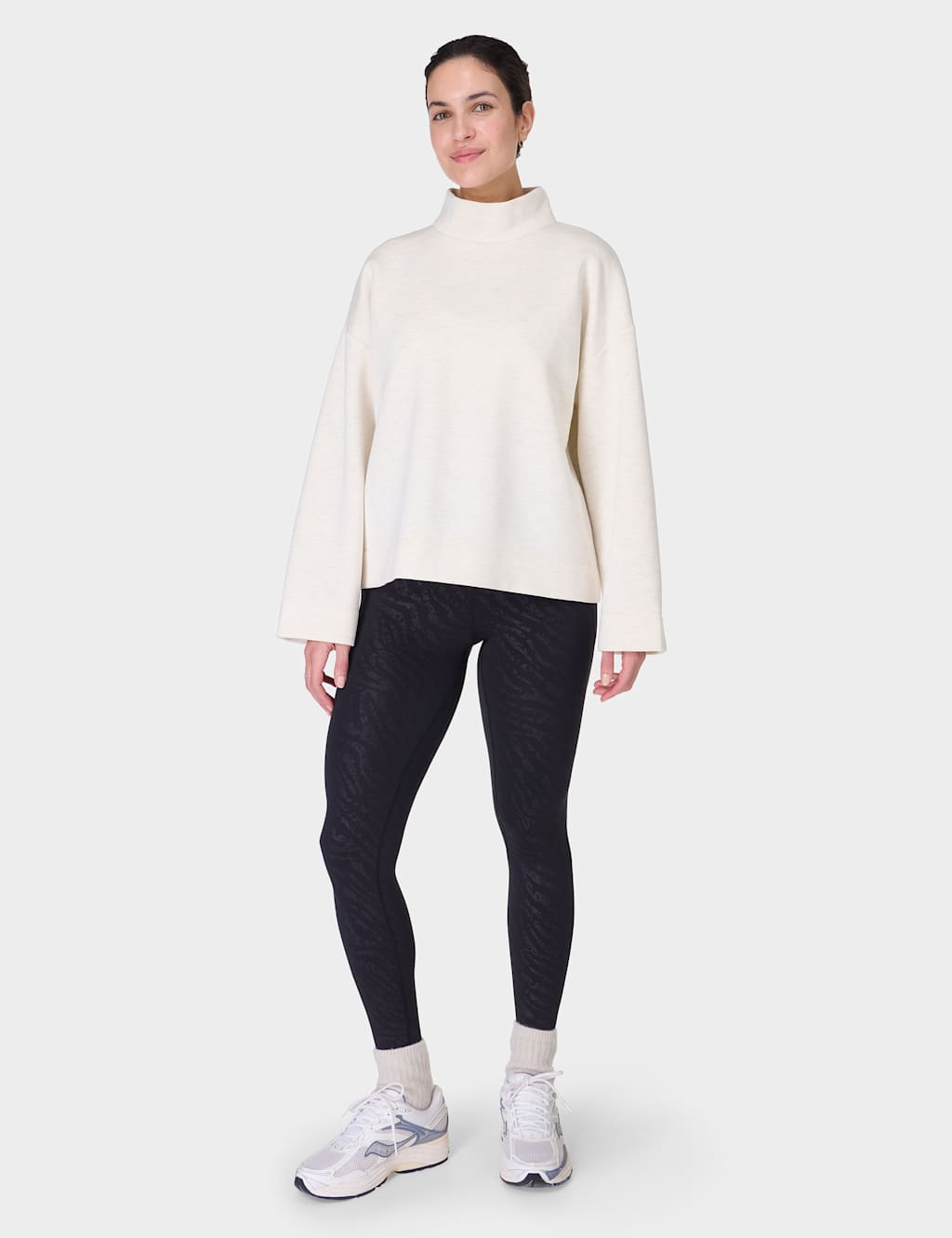 Wind Down Funnel Neck Oversized Top 3 of 8