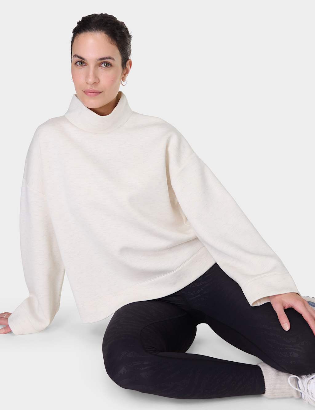 Wind Down Funnel Neck Oversized Top 4 of 8