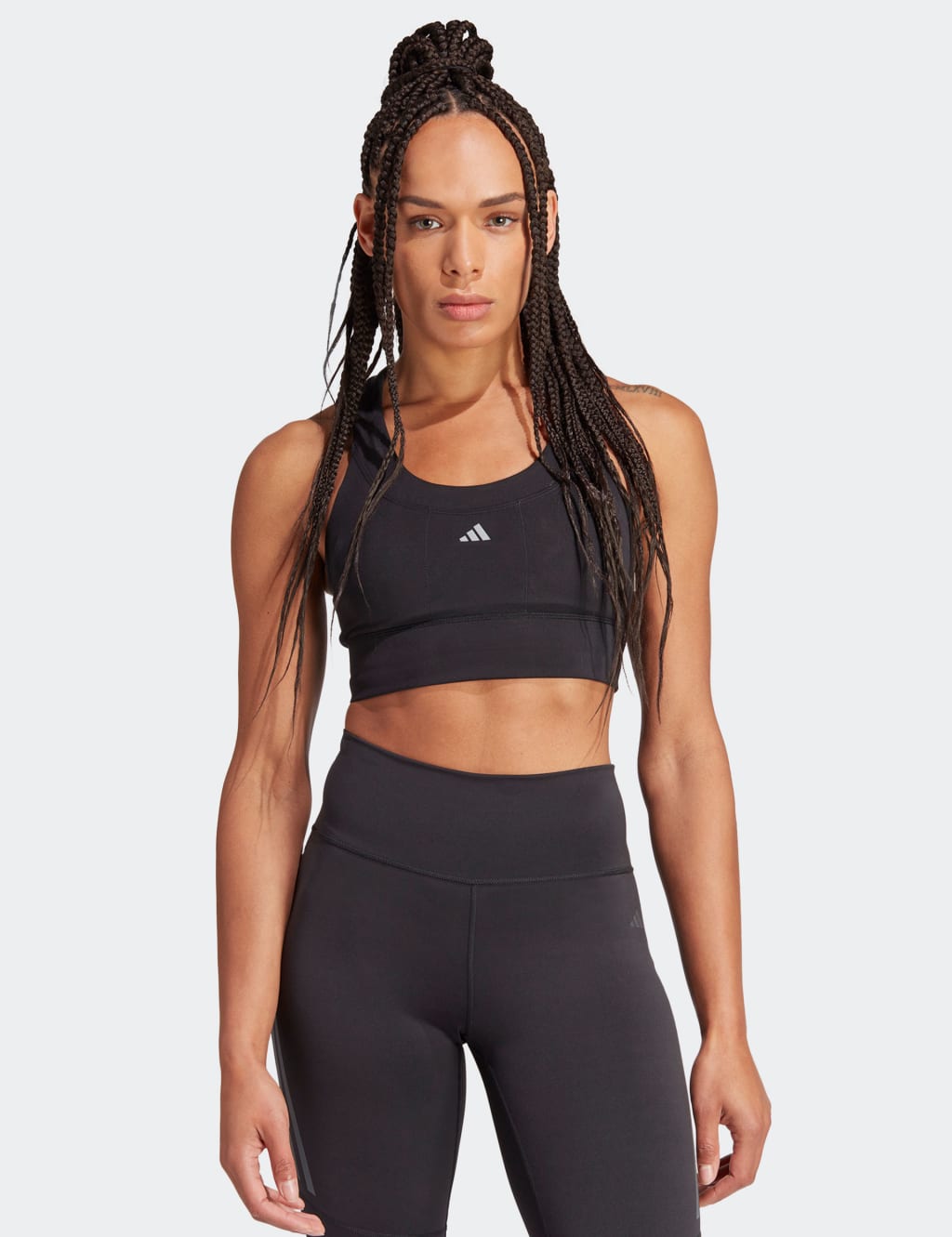 Run Pocket Medium Support Sports Bra Adidas M S