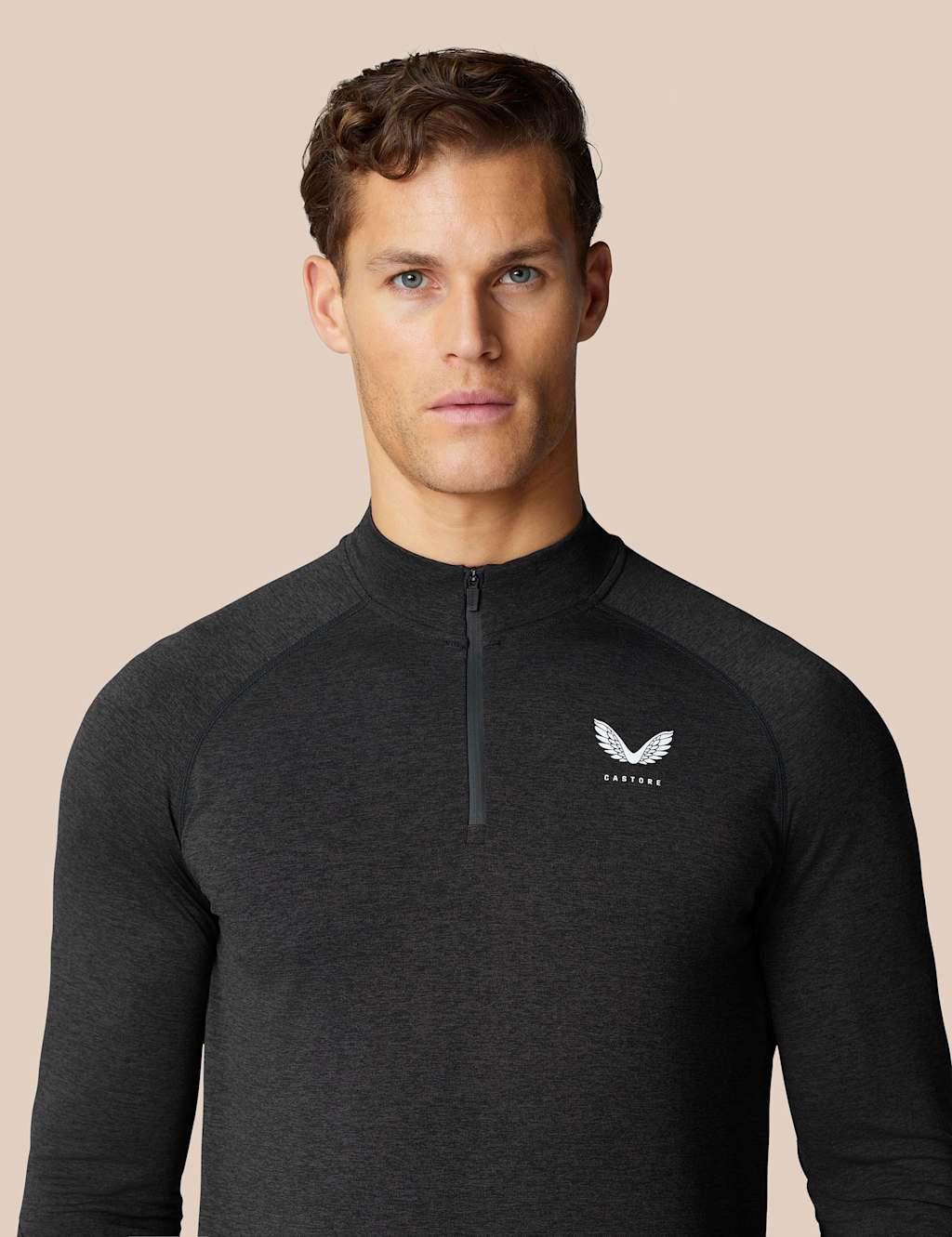 Seam Free Half Zip Funnel Neck Sweatshirt 3 of 6
