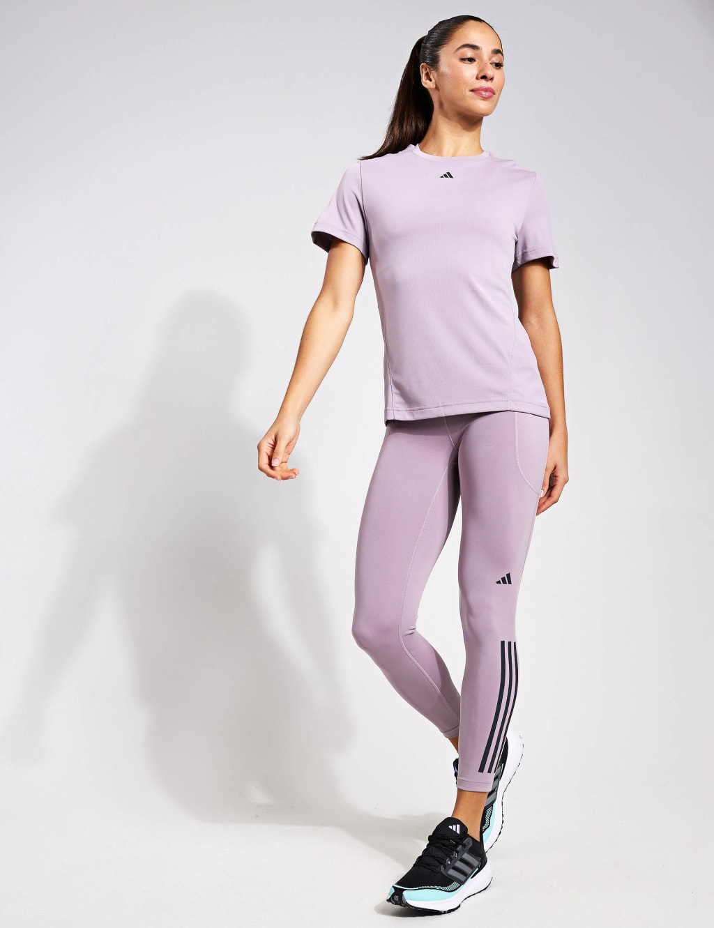 Womens adidas t shirt and leggings on sale
