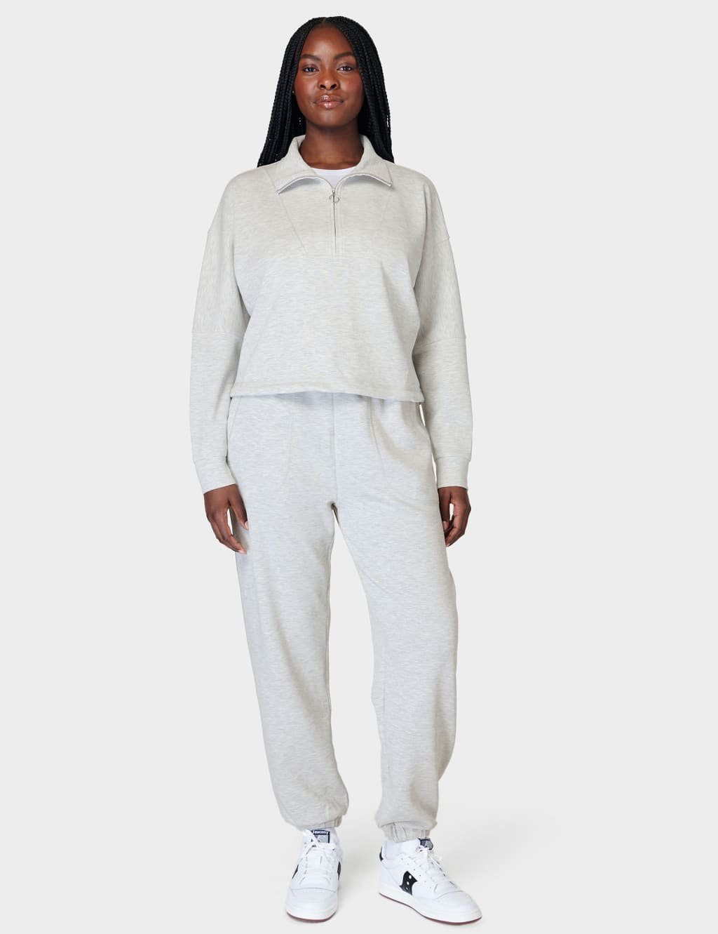Sand Wash Cuffed High Waisted Joggers 3 of 6