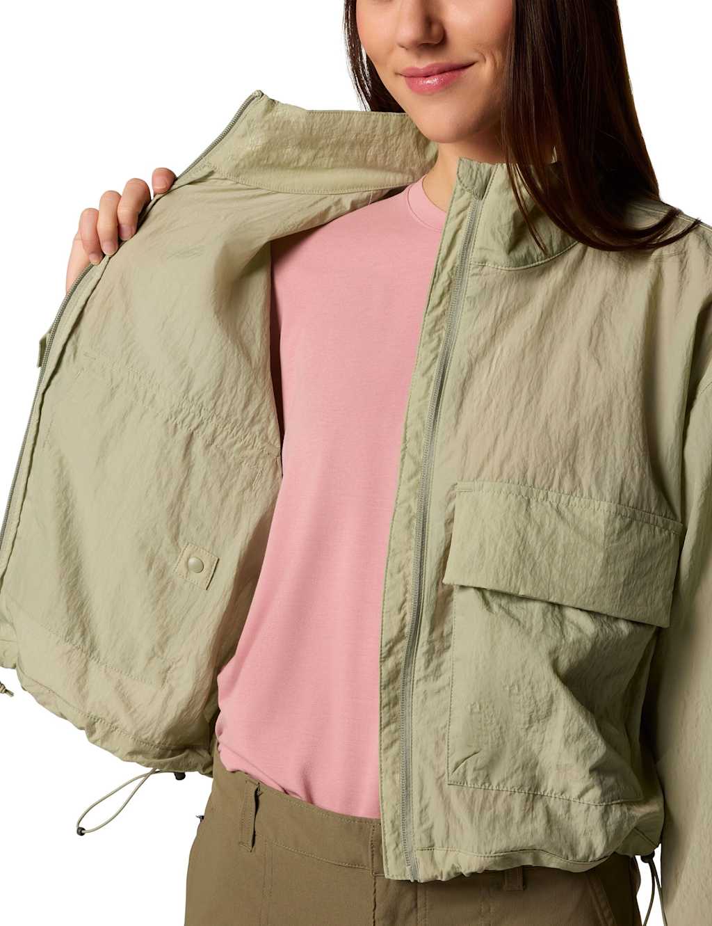 Paracutie™ Zip Up Cropped Windbreaker Jacket 5 of 10
