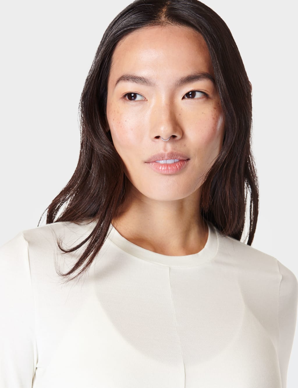 Modal Rich Round Neck Wrap Front Top 4 of 7