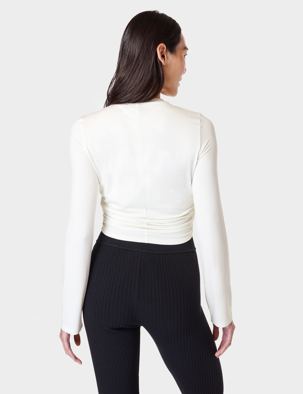 Modal Rich Round Neck Wrap Front Top 6 of 7