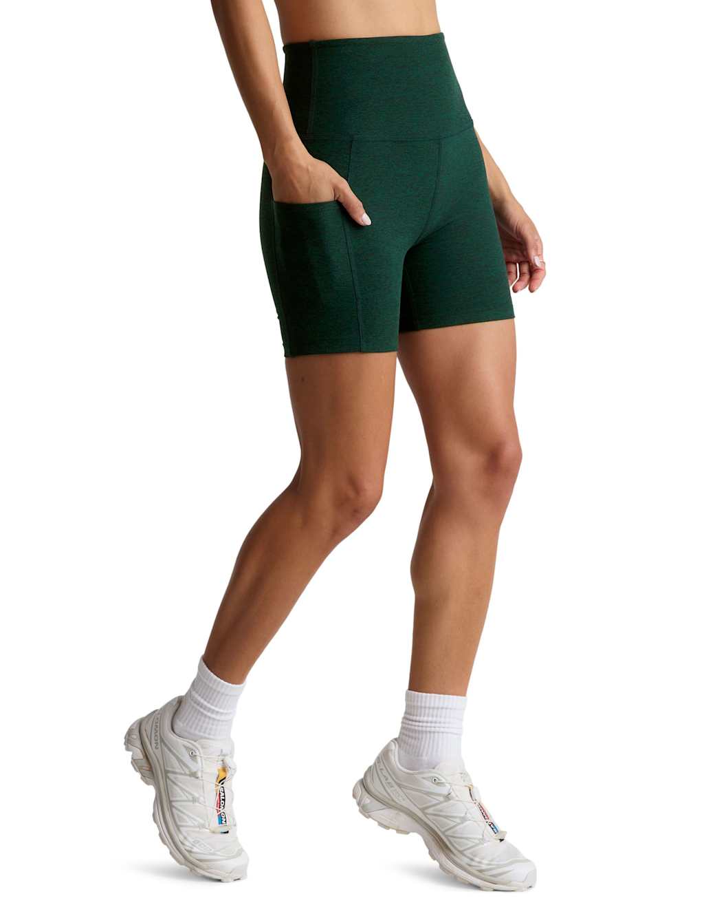 Spacedye Keep Pace High Waist Sports Shorts 2 of 4