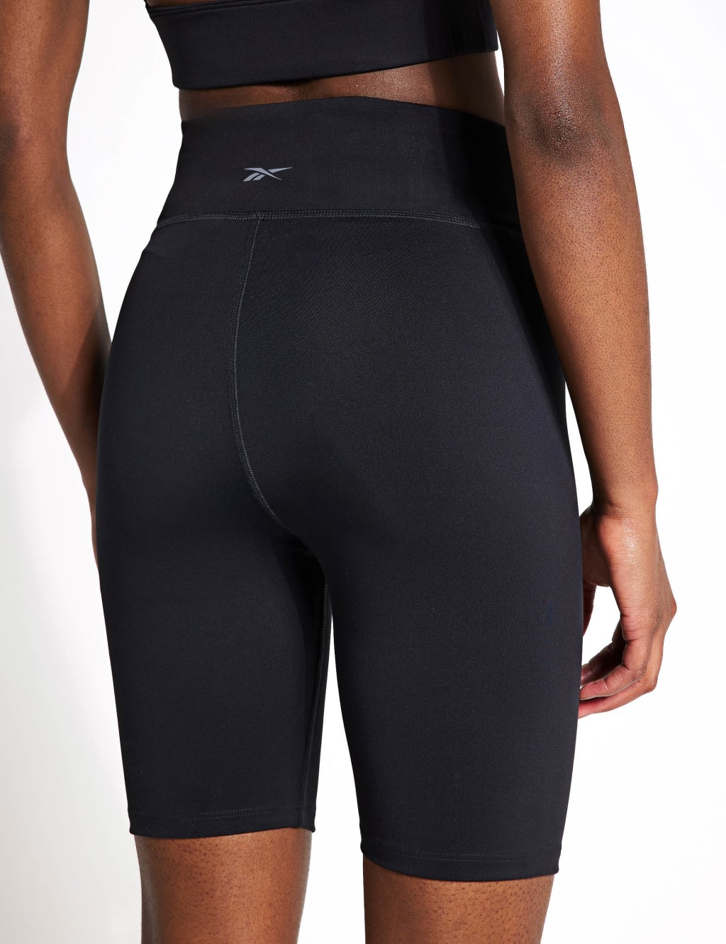 Basic Wrap High Waisted Biker Gym Shorts Reebok M S