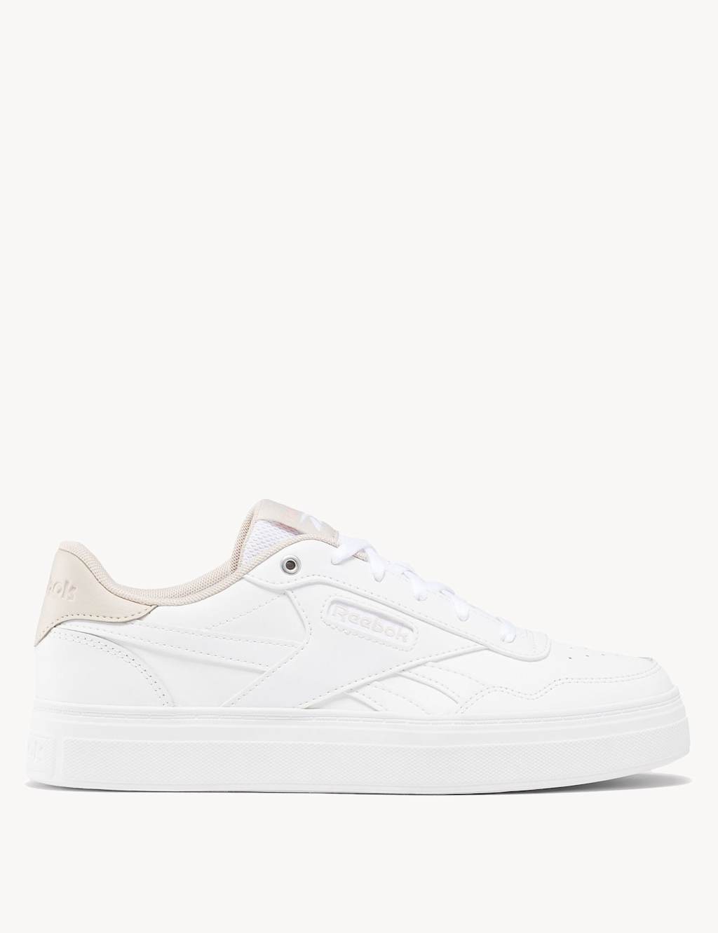 Court Advance Bold Leather Lace Up Trainers 1 of 6