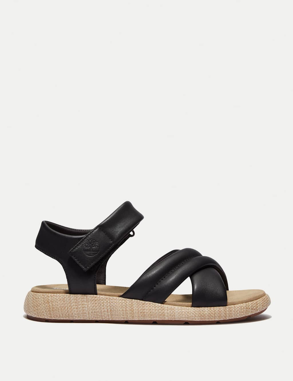 Belmar Waves Leather Flat Sandals 1 of 7