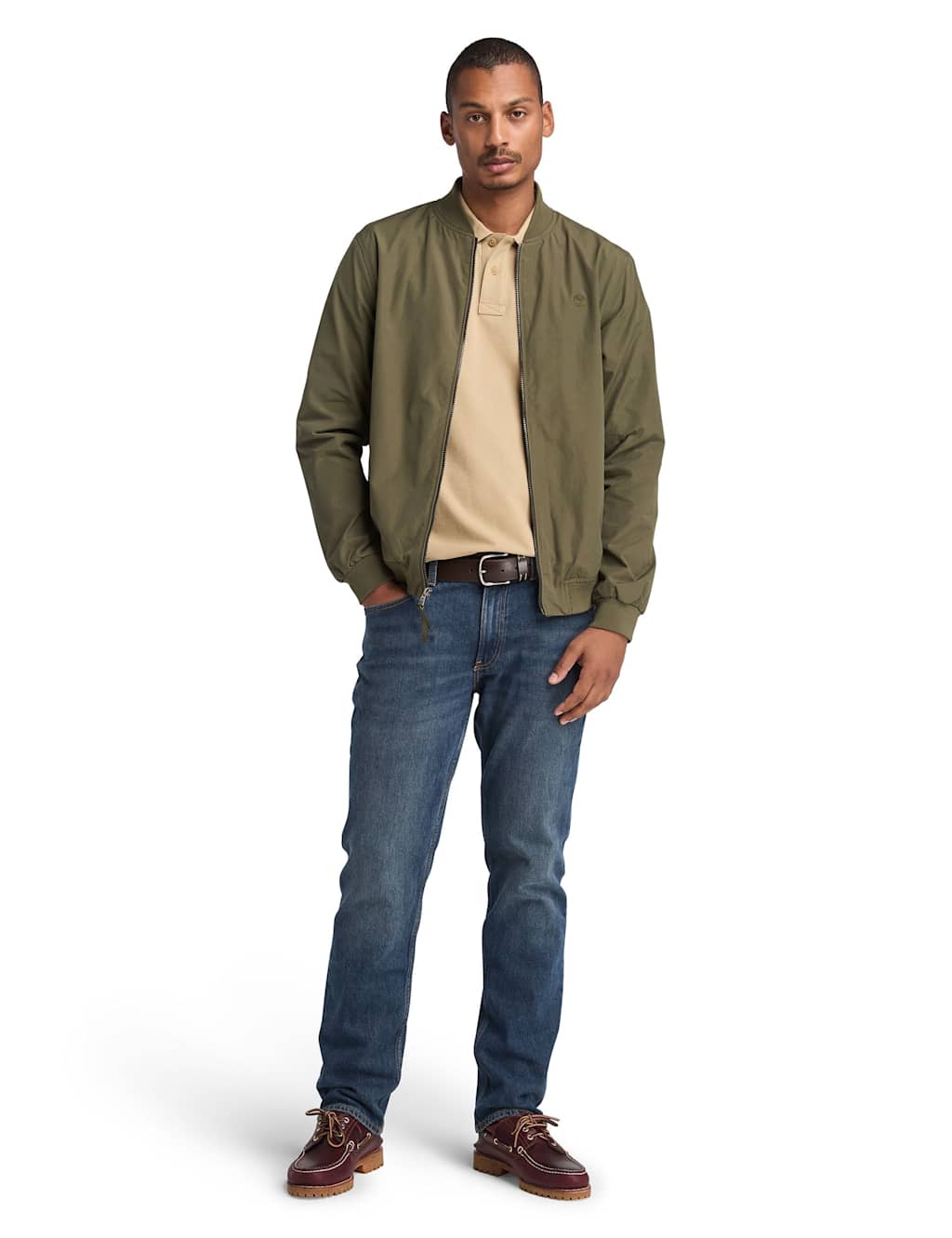 Cotton Blend Water Repellent Bomber Jacket 3 of 5