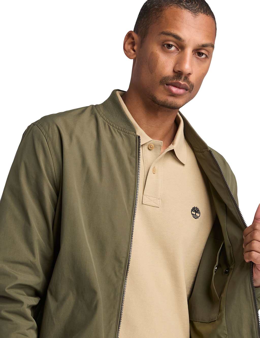 Cotton Blend Water Repellent Bomber Jacket 5 of 5