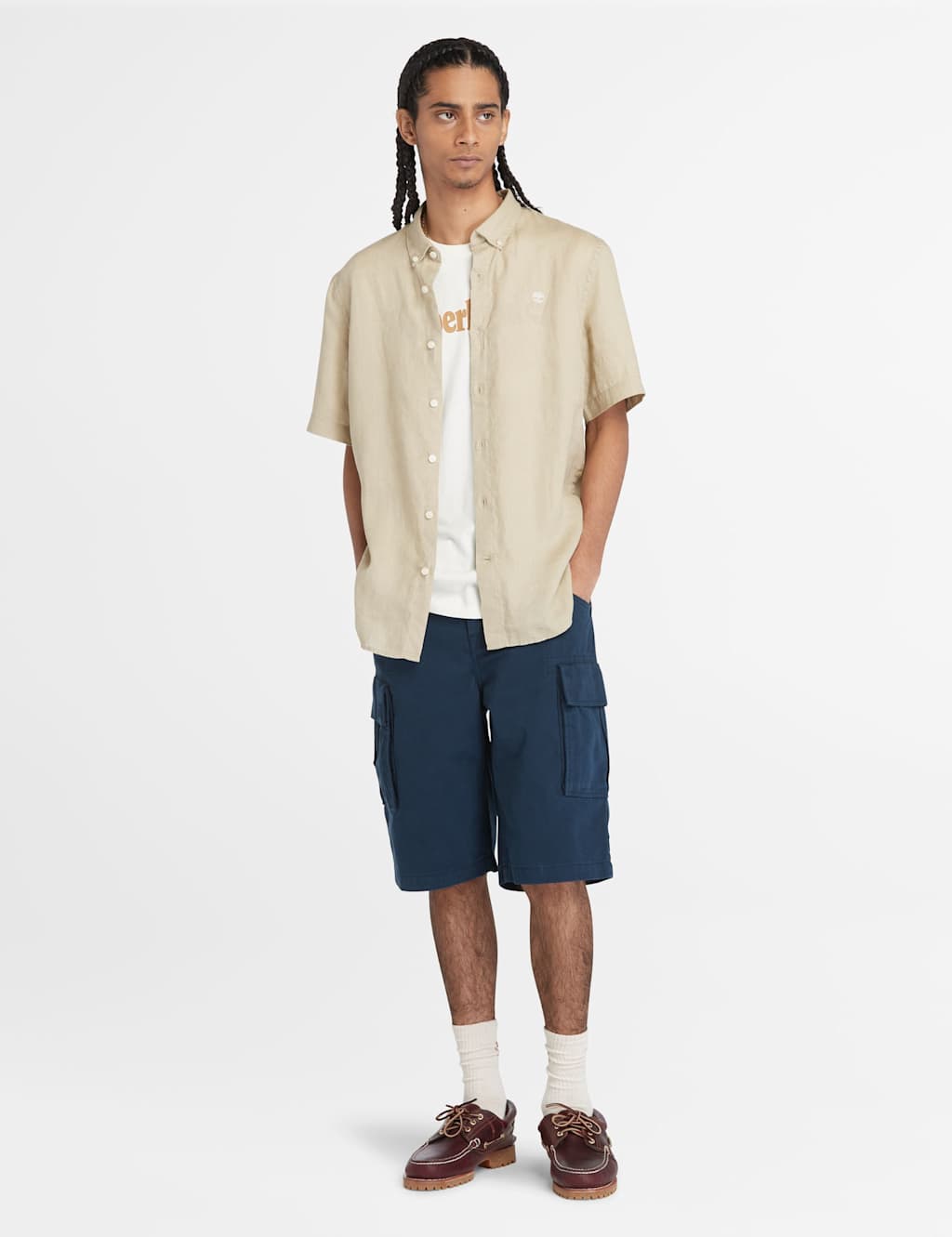 Brookline Pure Cotton Twill Cargo Shorts 3 of 4