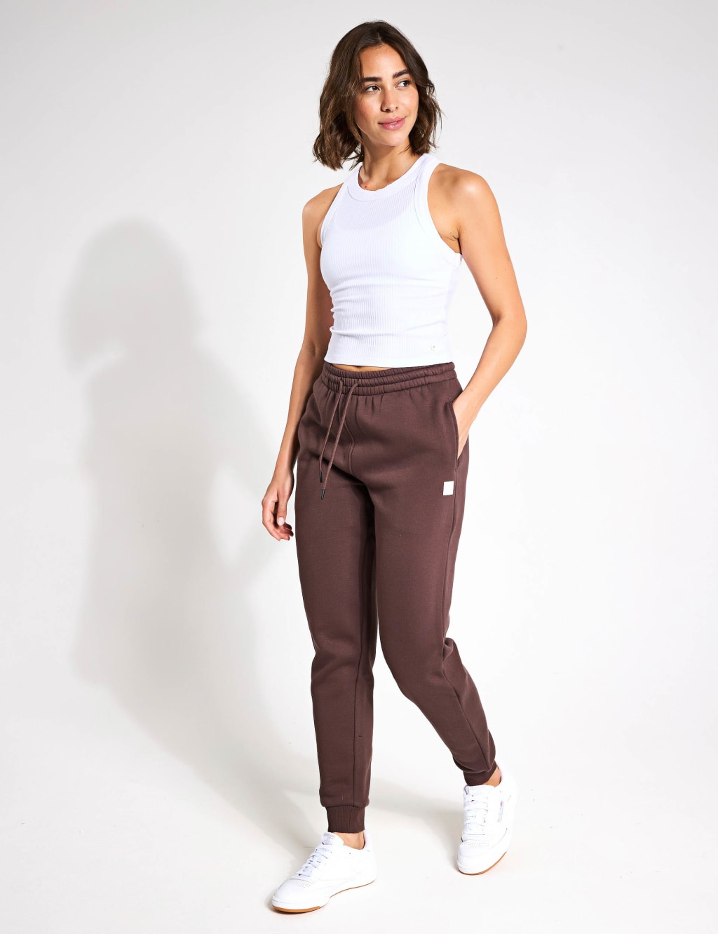 Millie Cotton Rich Cuffed Slim Fit Joggers 2 of 4