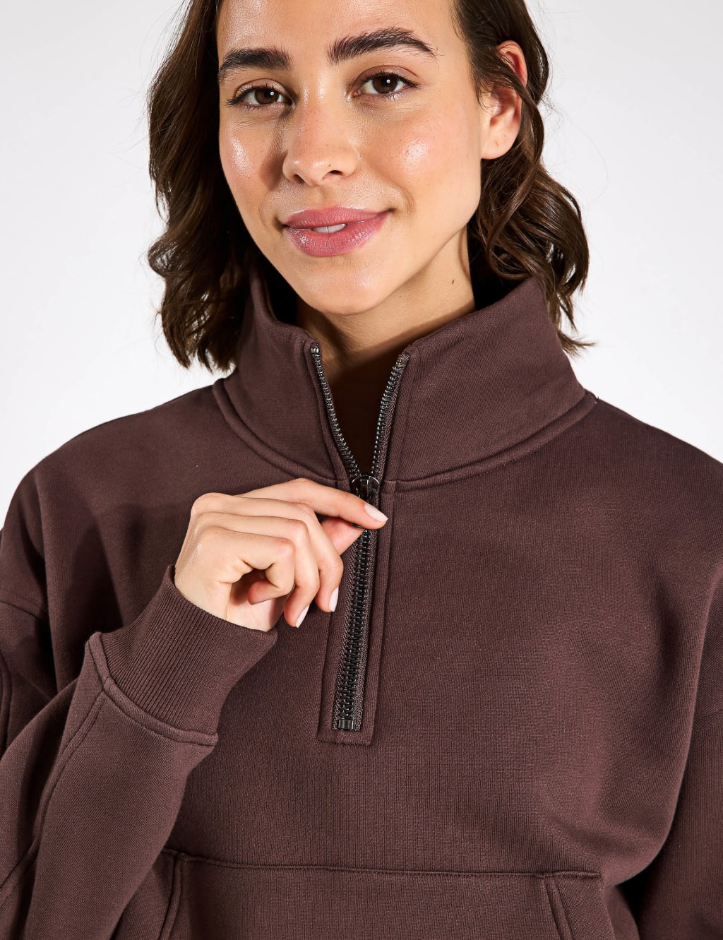 Rihanna Cotton Rich Half Zip Sweatshirt 4 of 5