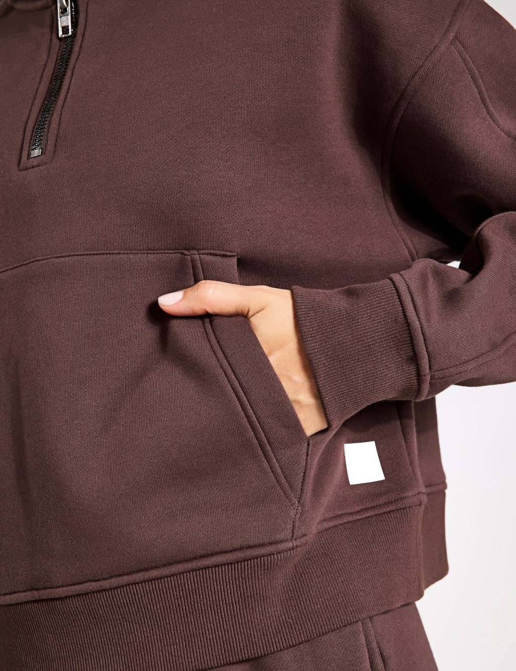 Rihanna Cotton Rich Half Zip Sweatshirt 5 of 5