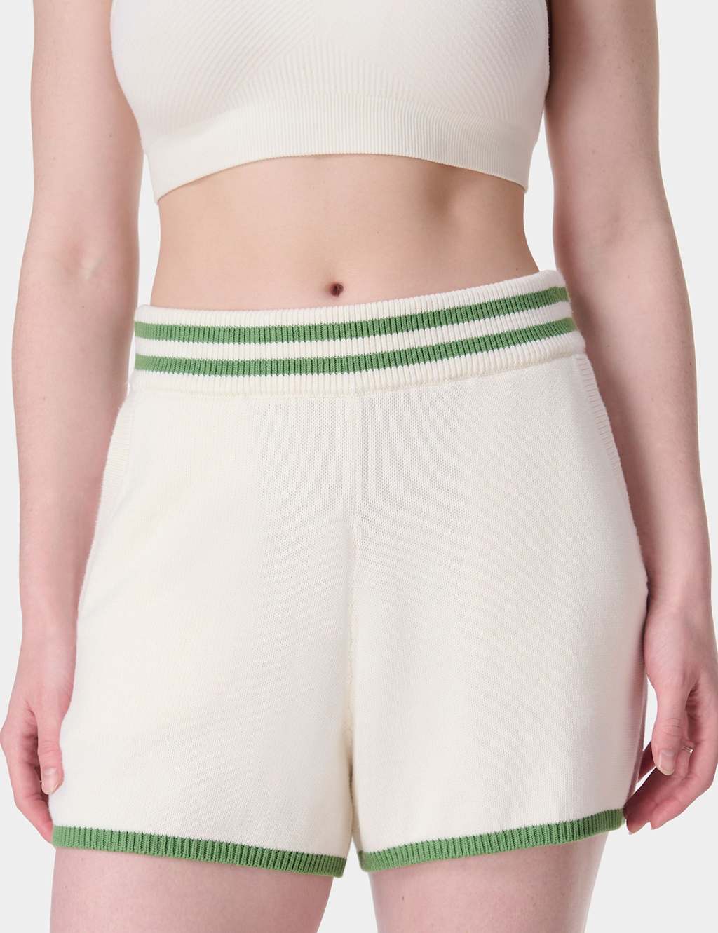 Off Court High Waisted Shorts with Silk 1 of 7