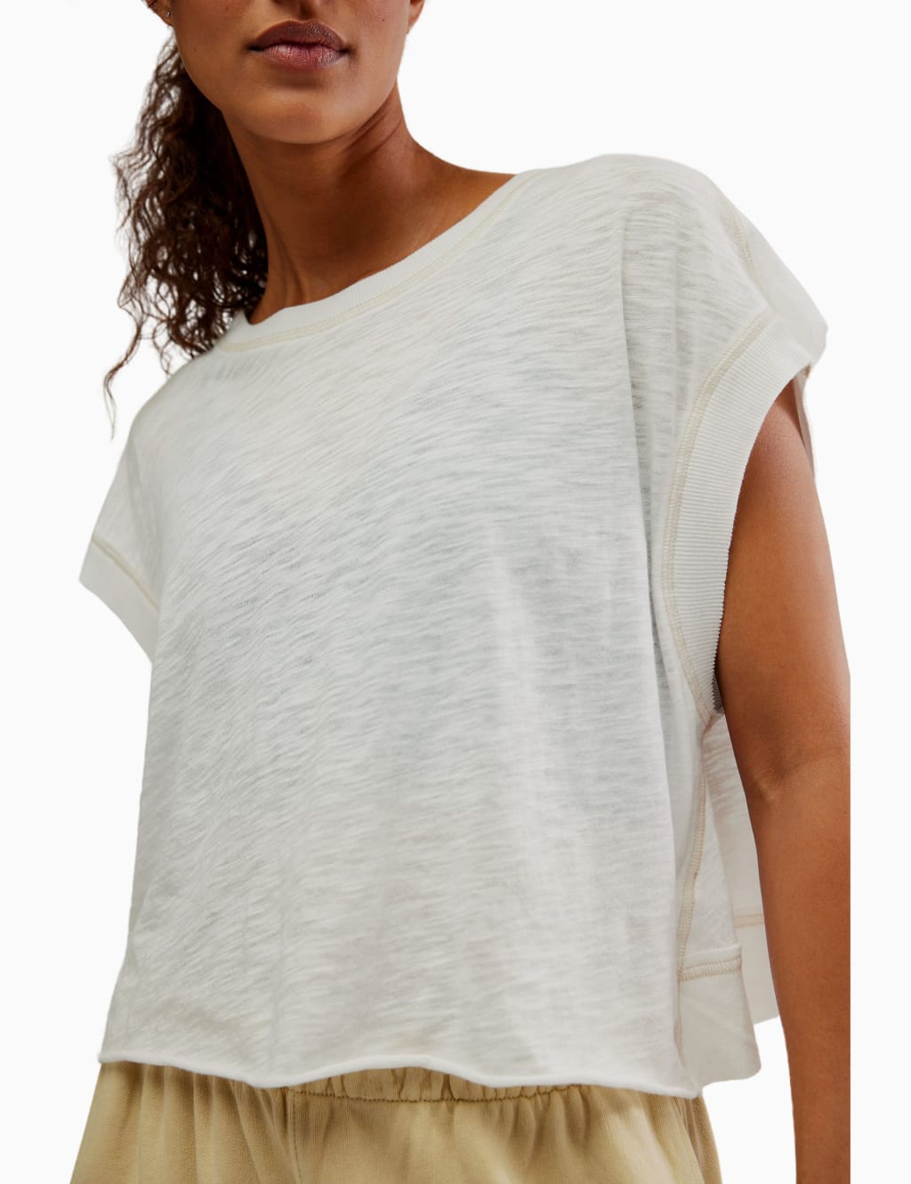 My Time Cotton Rich Open Back T-Shirt 1 of 5