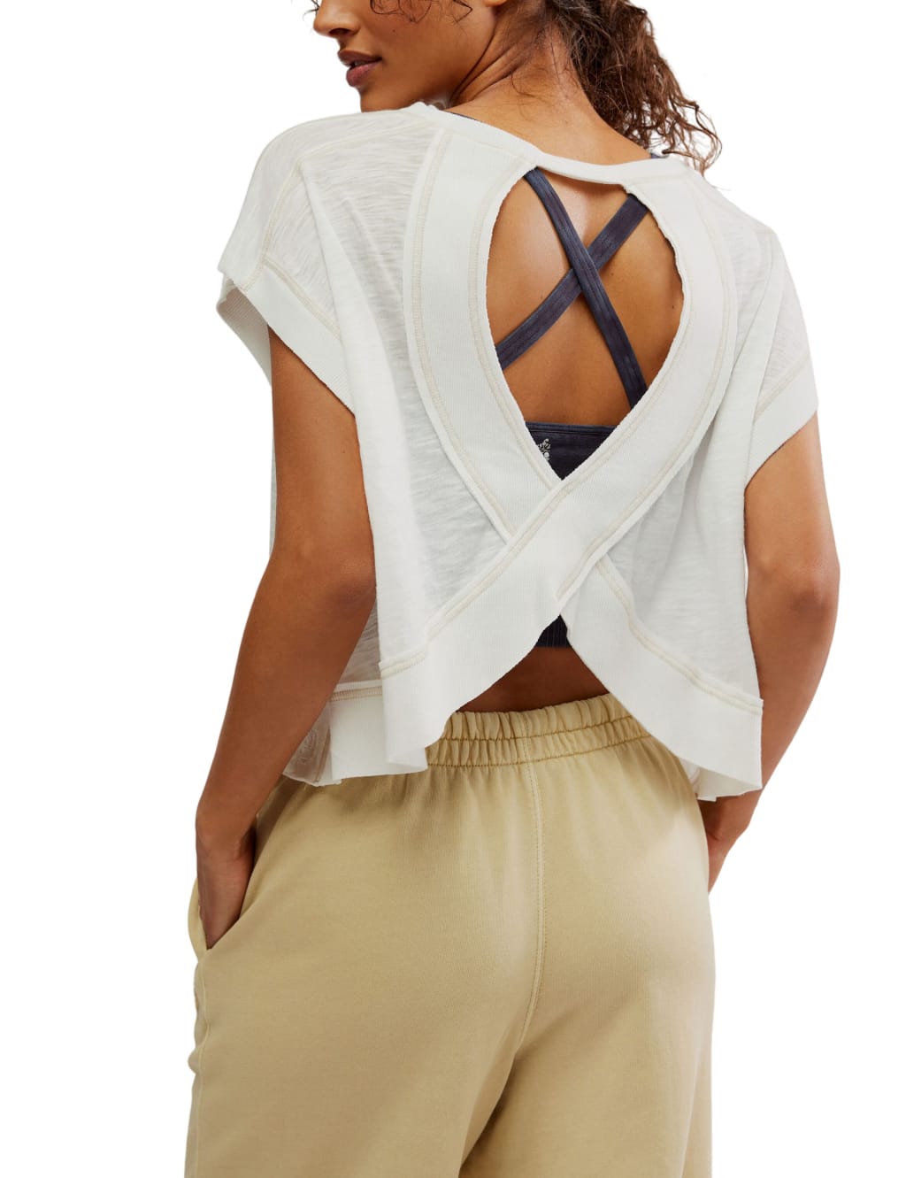 My Time Cotton Rich Open Back T-Shirt 5 of 5