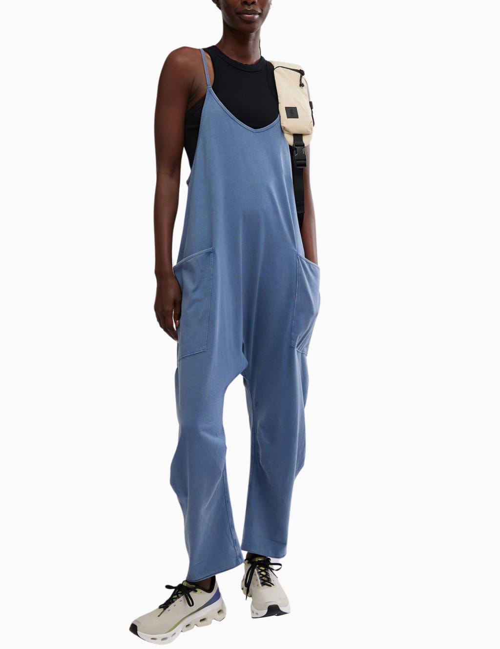 Hot Shot Cotton Rich Relaxed Jumpsuit 1 of 5