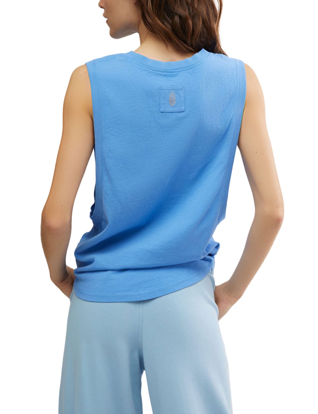 Spin Pure Cotton Crew Neck Relaxed Vest Top 4 of 5