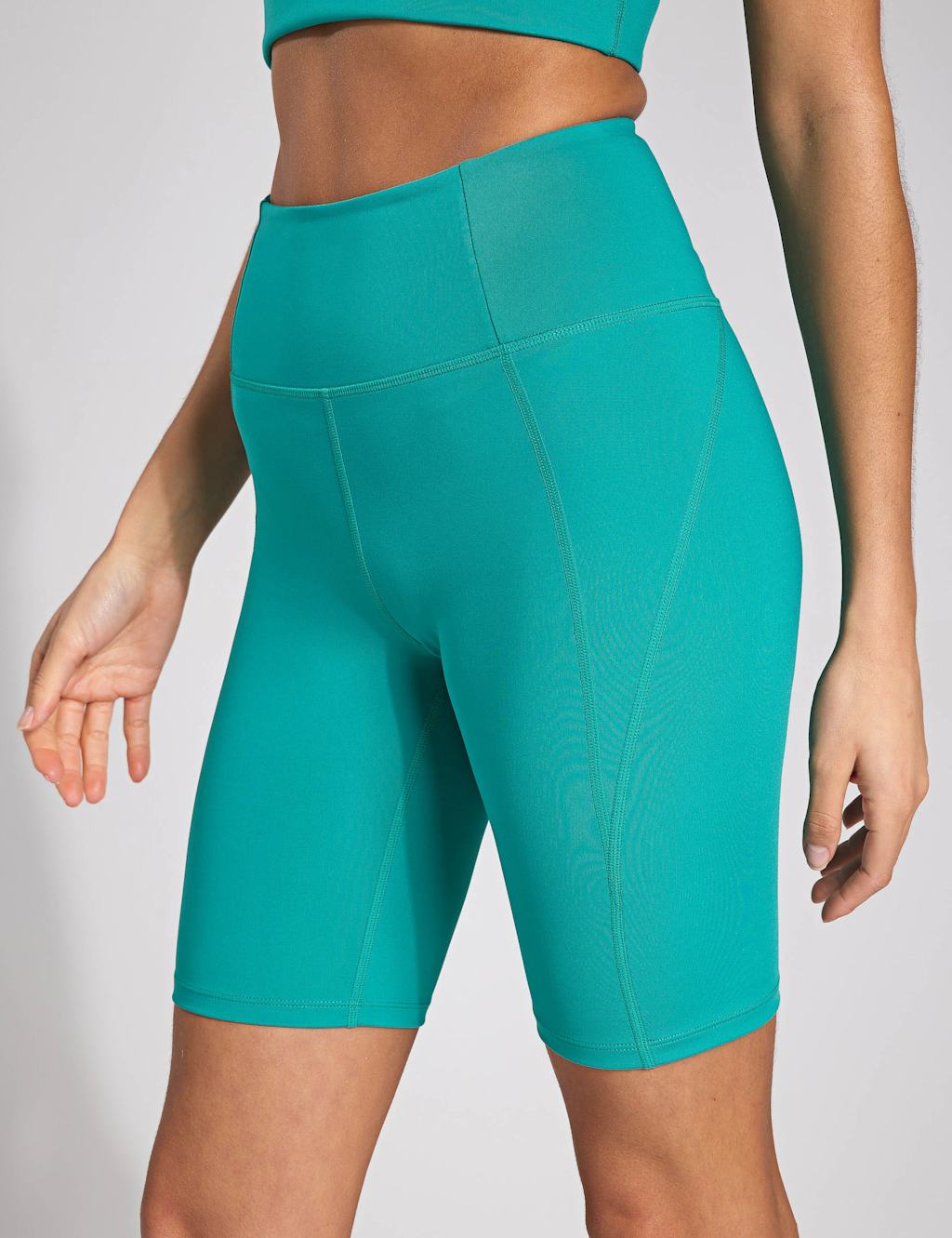 Compressive High Waisted Sports Shorts 1 of 4