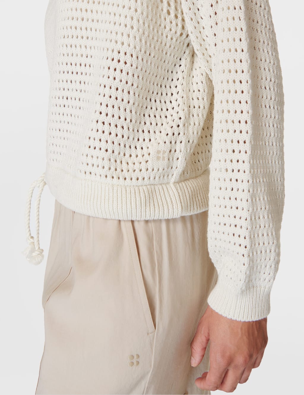 Tides High Pure Cotton Textured Relaxed Jumper