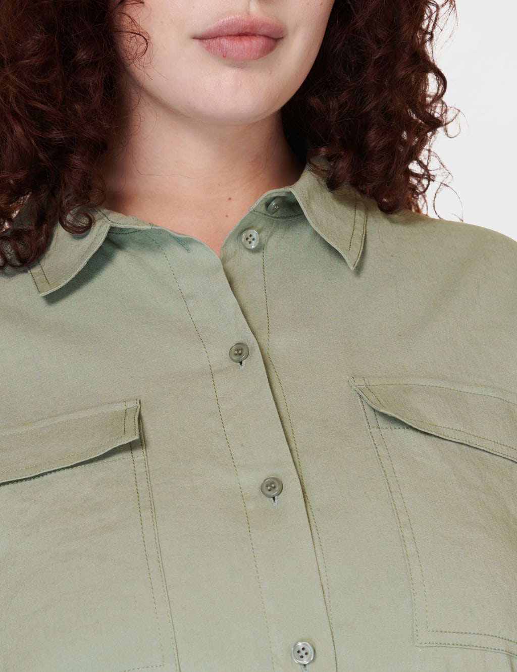 Summer Stretch Linen Rich Utility Shirt 6 of 6