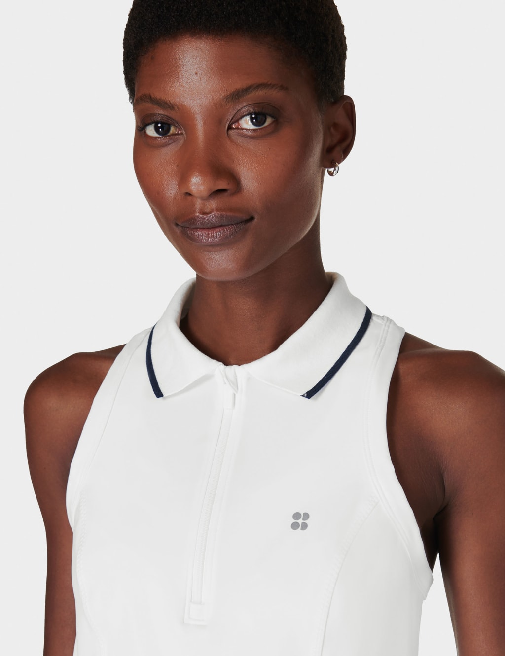 Power Match Point Half Zip Tennis Vest Top Sweaty Betty M S